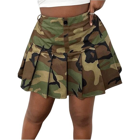 Wearever Dresses & Skirts - WEAREVER Mini Skirt Womens Camo Stretch Sz 1X